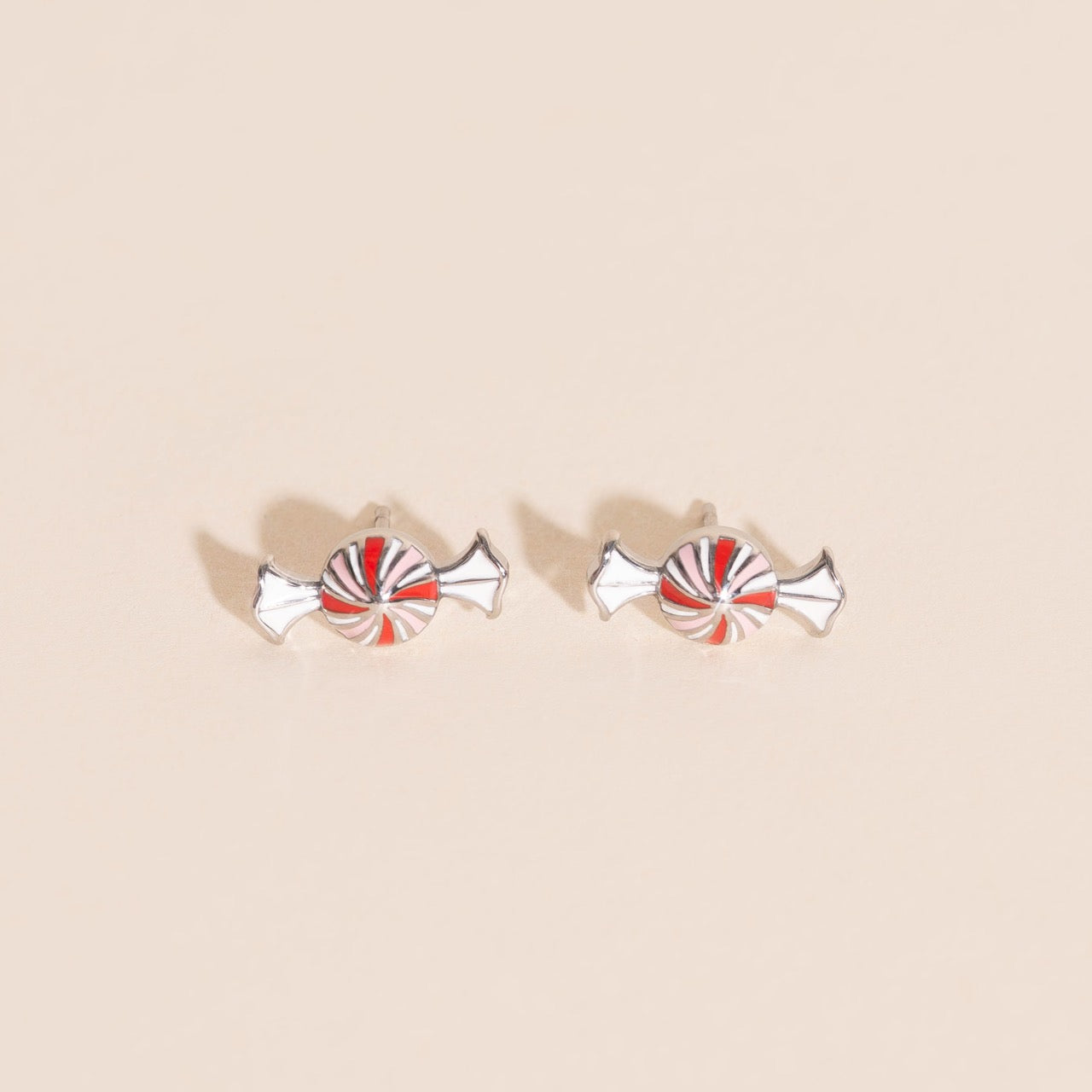 Peppermint Candy Stud Earrings