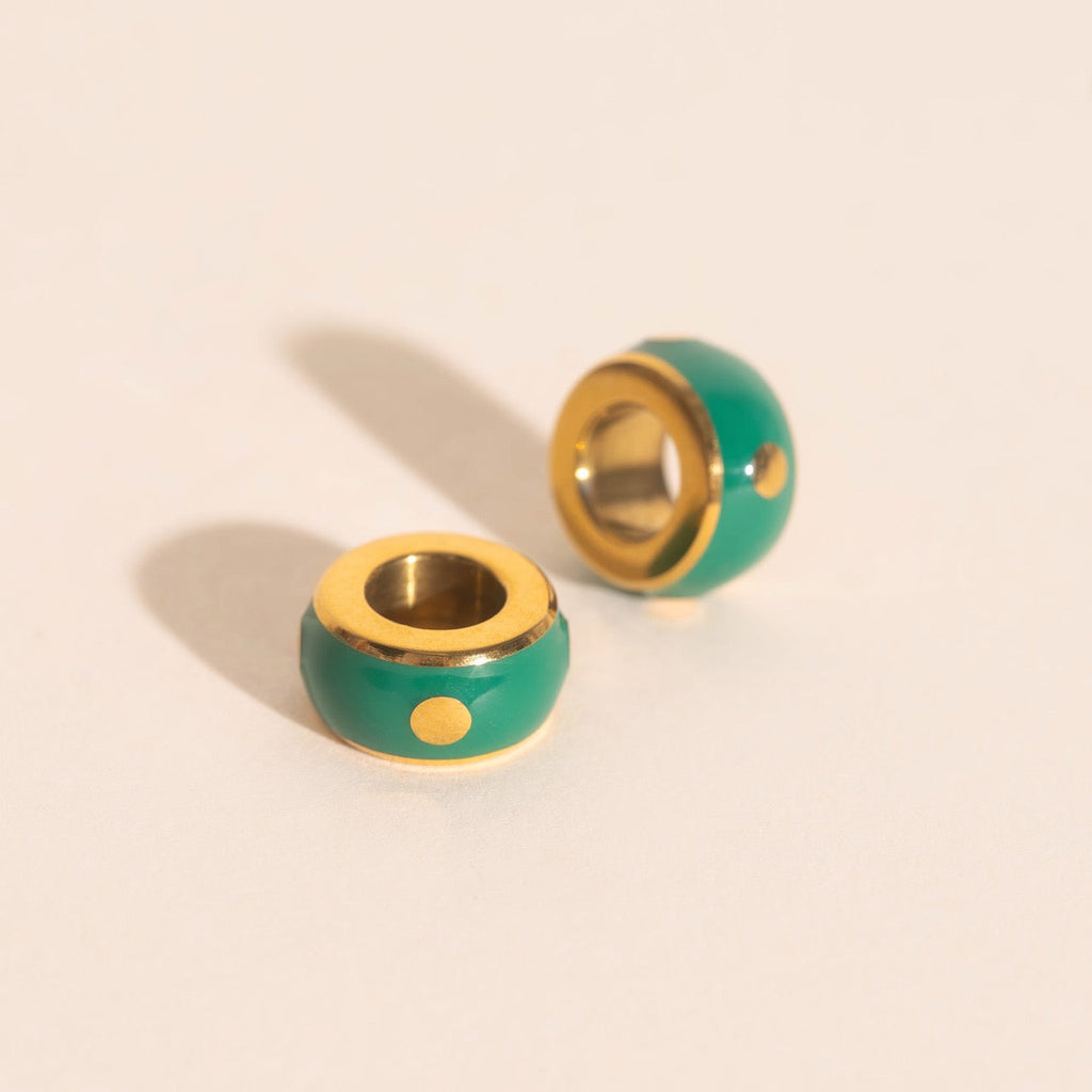 Color Pop Chunky Huggie Hoop Charms