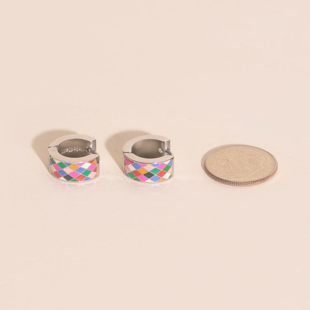 Merry & Bright Super Chunky Huggie Hoop Earrings