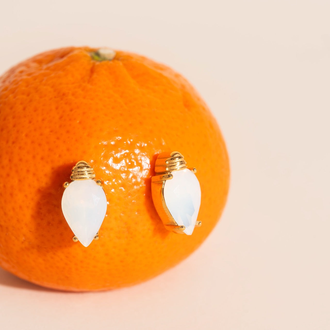 Crystal Bulb Stud Earrings