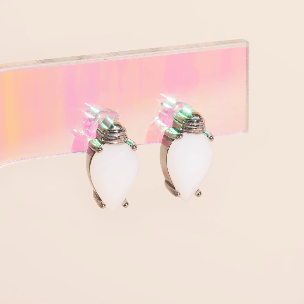 Crystal Bulb Stud Earrings