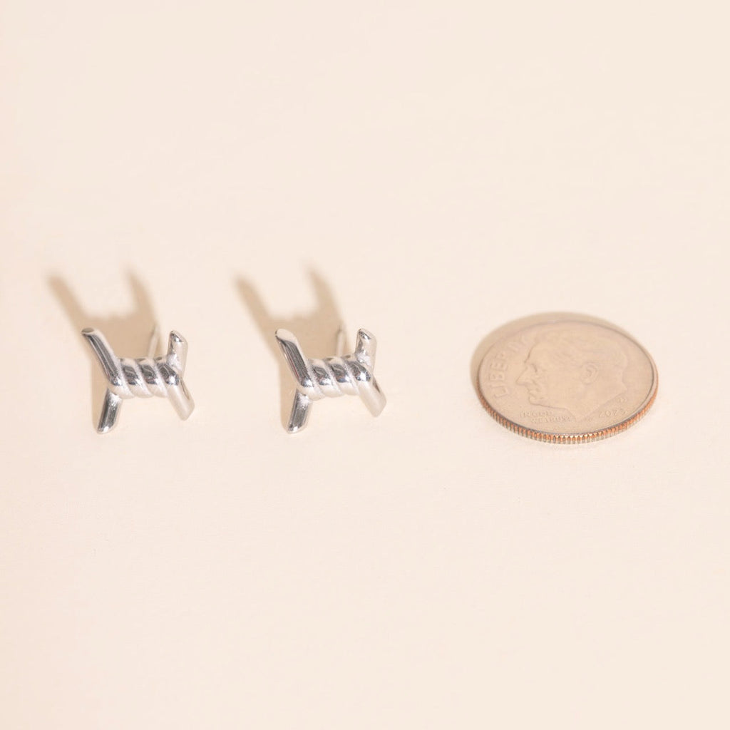 Barbed Wire Stud Earrings