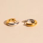 Titanium Chunky Rounded Huggie Hoop Earrings