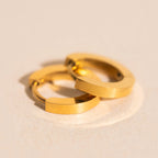 Smooth Huggie Hoop Earrings
