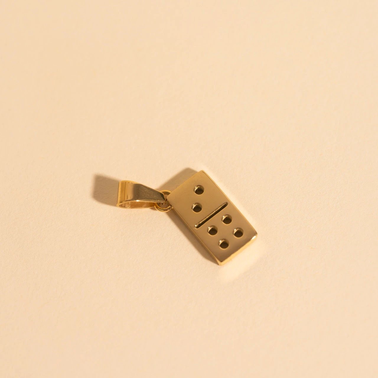 Domino Necklace Charm by Oh Clementine