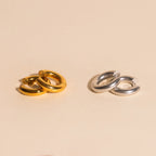 Chunky Rounded Huggie Hoop Earrings