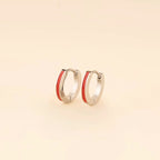 Color Huggie Hoop Earrings by Oh Clementine