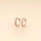 Color Huggie Hoop Earrings by Oh Clementine