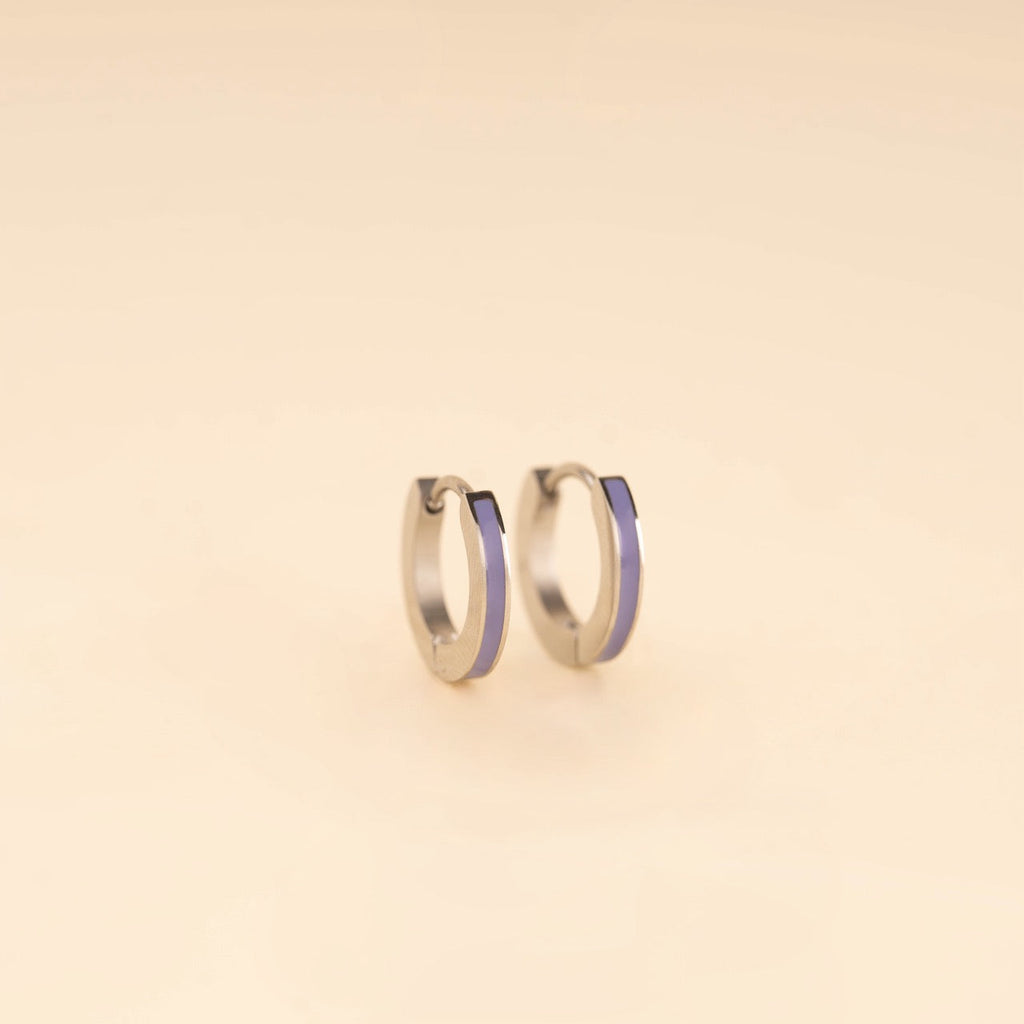 Color Huggie Hoop Earrings