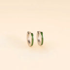 Color Huggie Hoop Earrings by Oh Clementine