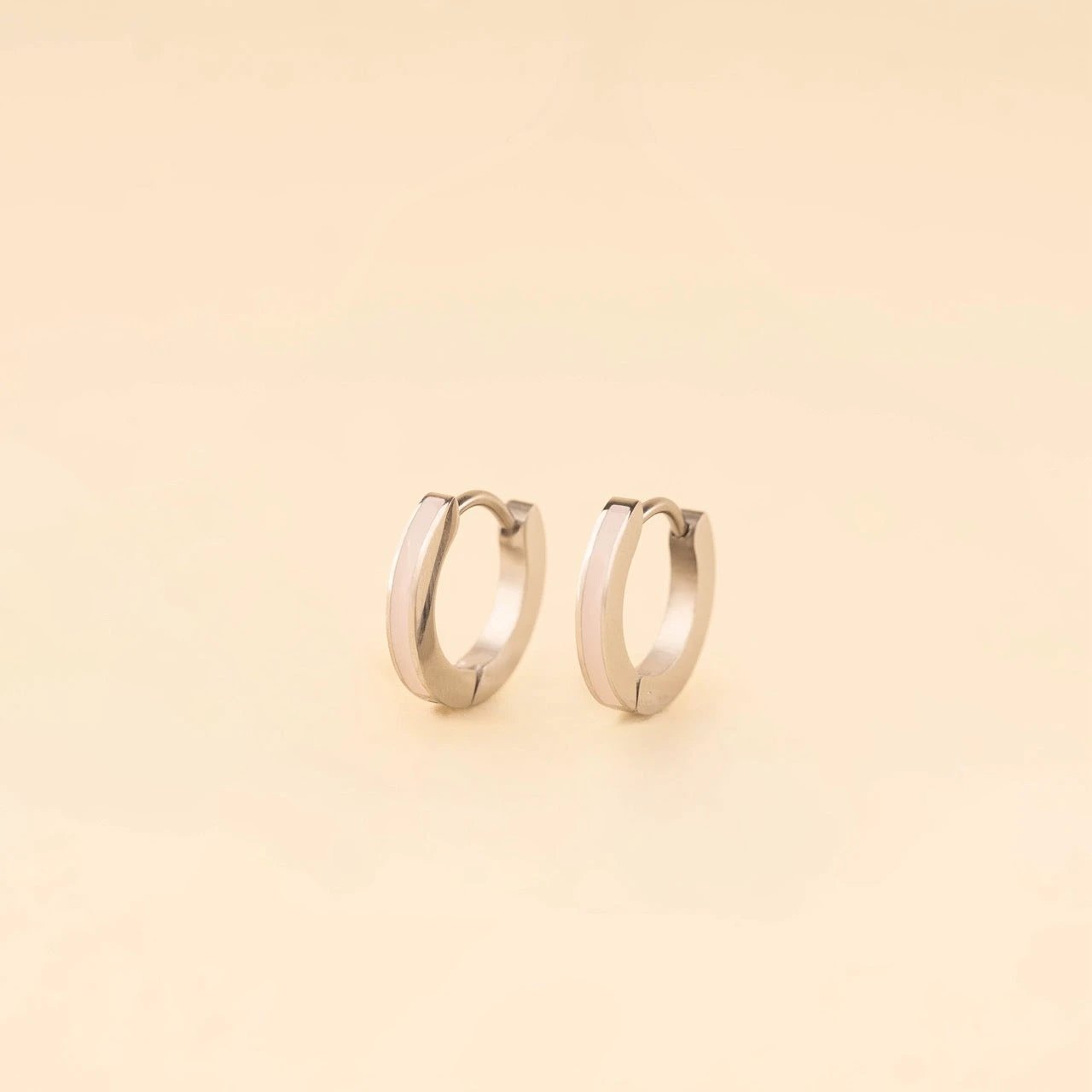 Color Huggie Hoop Earrings by Oh Clementine