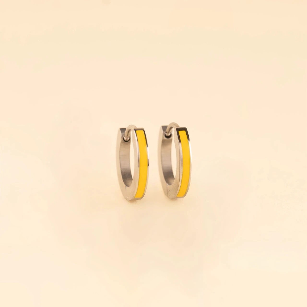 Color Huggie Hoop Earrings by Oh Clementine
