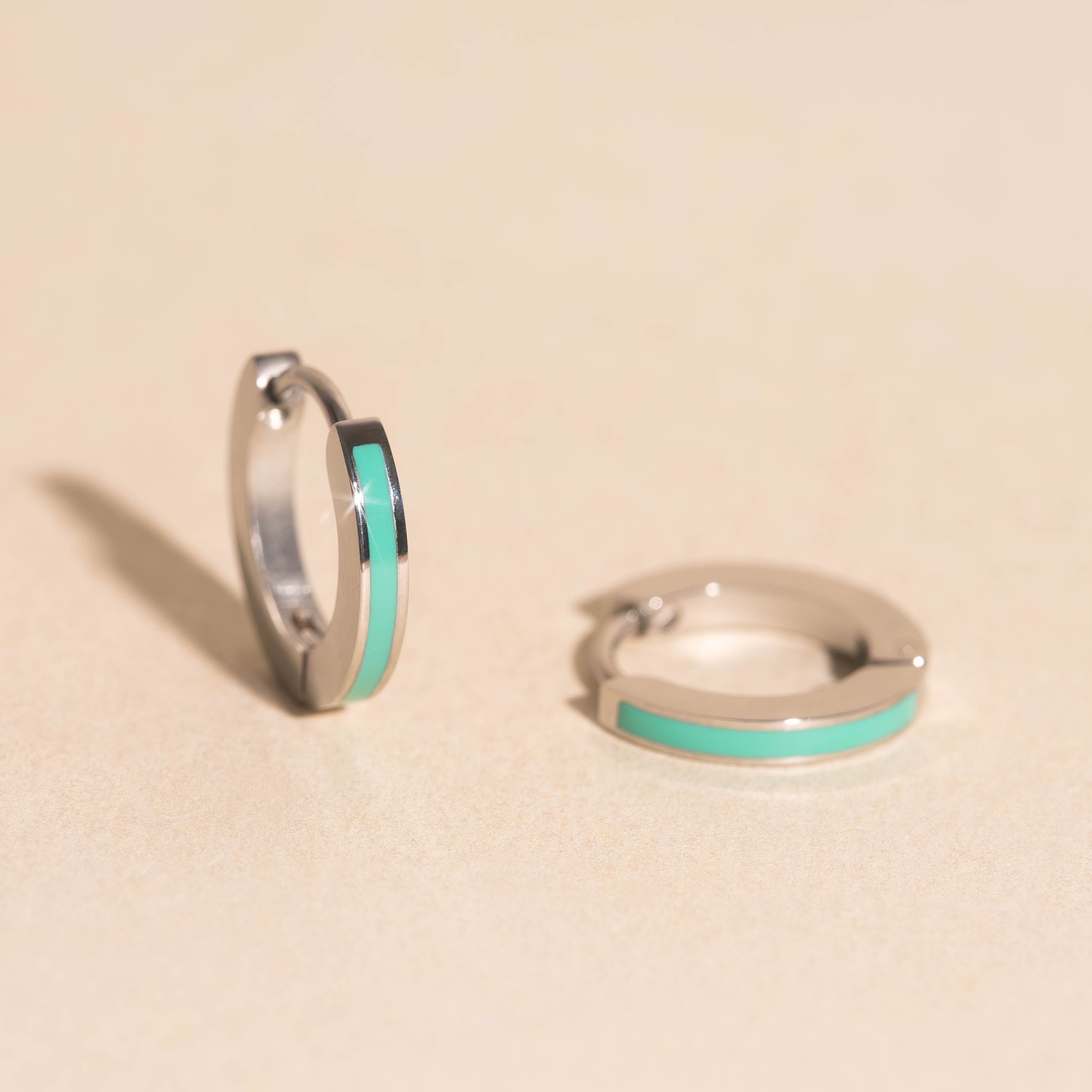 Color Huggie Hoop Earrings