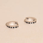 Zebra-print Huggie Hoop Earrings