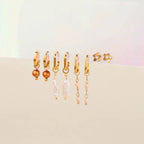 Mini Pearl Flower Stud Earrings by Oh Clementine