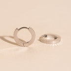 Textured Huggie Hoop Earrings