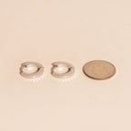 Textured Huggie Hoop Earrings