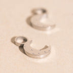 Moon Huggie Hoop Charms