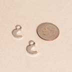 Moon Huggie Hoop Charms