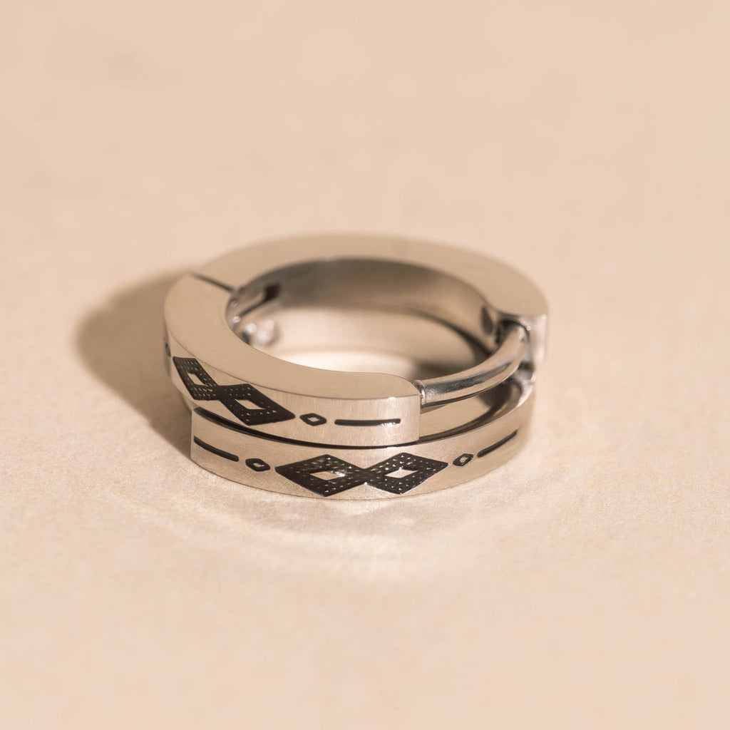 Southwest Huggie Hoop Earrings