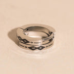 Southwest Huggie Hoop Earrings