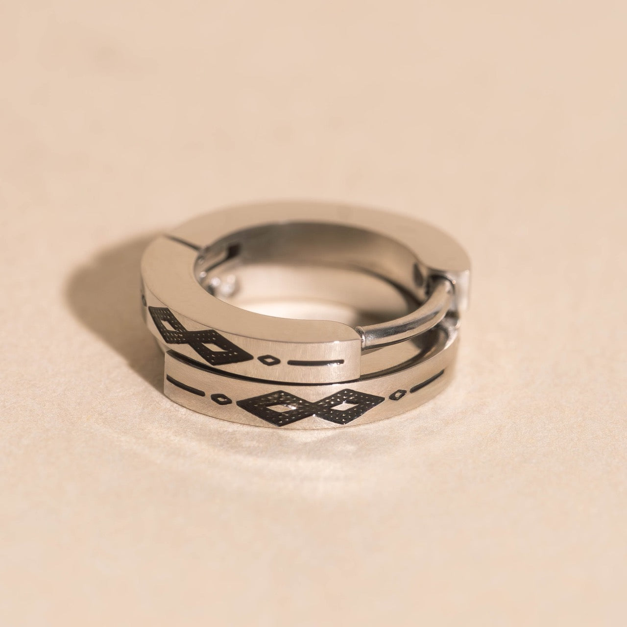 Southwest Huggie Hoop Earrings