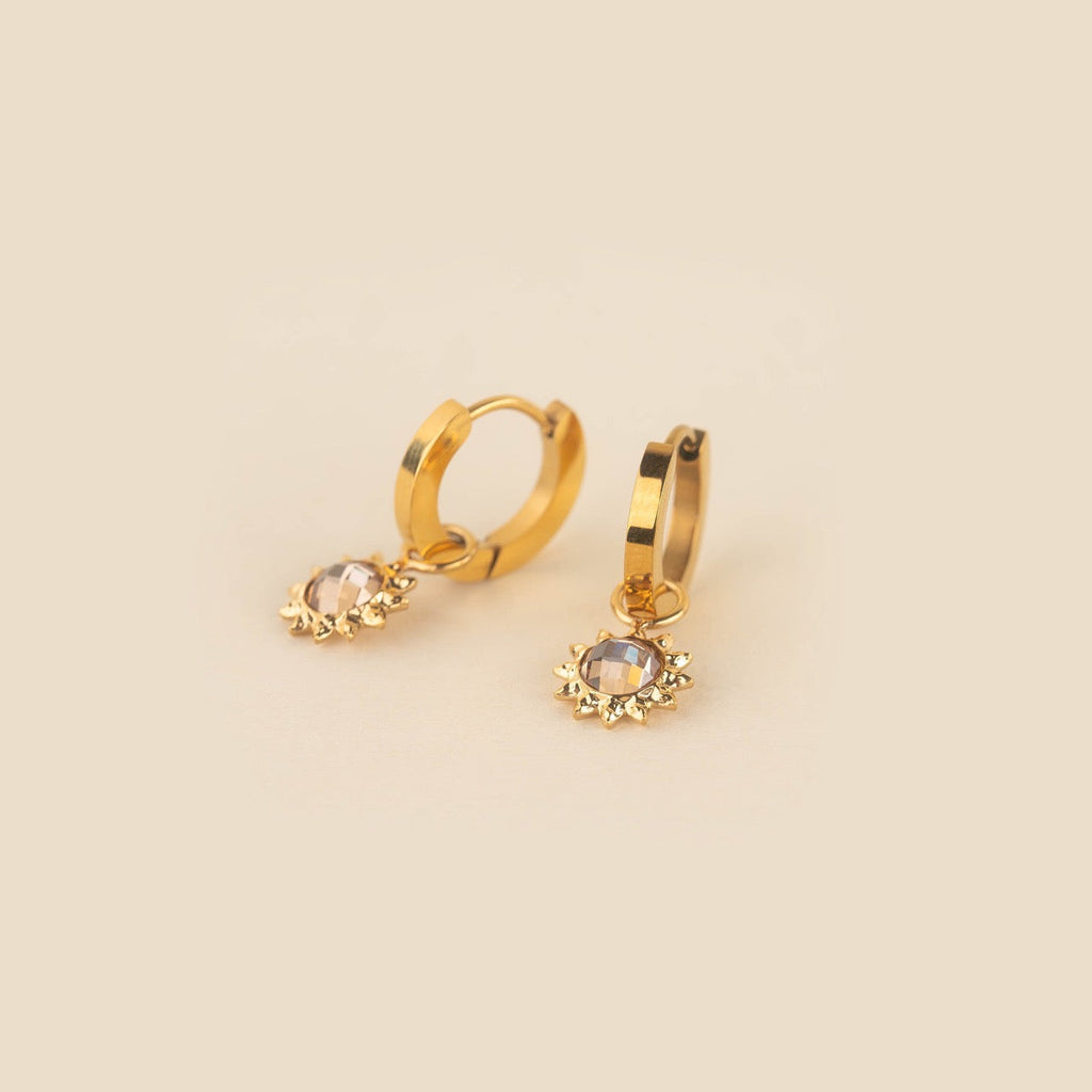 Sun Huggie Hoop Charms