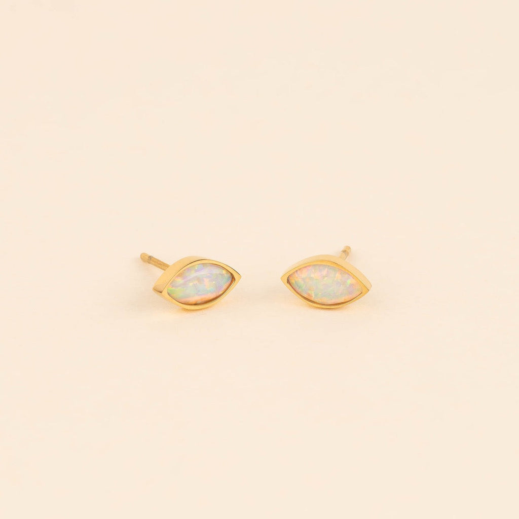October Birthstone Stud Earrings