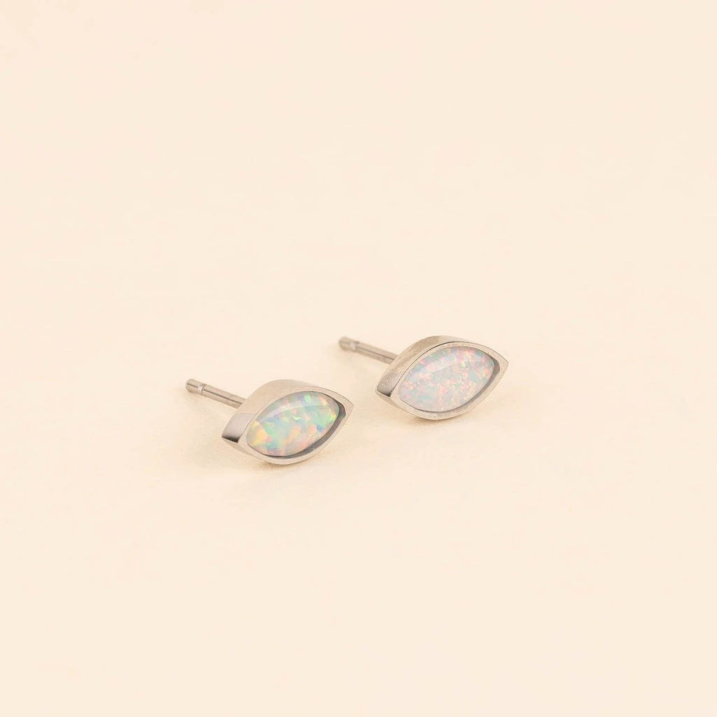 October Birthstone Stud Earrings by Oh Clementine