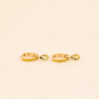 November Birthstone Huggie Hoop Charms by Oh Clementine
