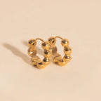 Bubble Chunky Rounded Huggie Hoop Earrings by Oh Clementine