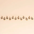 March Birthstone Necklace Charm by Oh Clementine