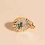 March Birthstone Necklace Charm by Oh Clementine