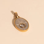 April Birthstone Necklace Charm by Oh Clementine