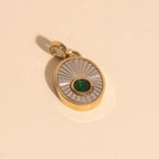 May Birthstone Necklace Charm by Oh Clementine