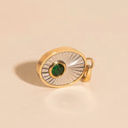 May Birthstone Necklace Charm by Oh Clementine