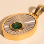 May Birthstone Necklace Charm by Oh Clementine