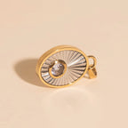 June Birthstone Necklace Charm by Oh Clementine