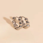 Bubble Chunky Rounded Huggie Hoop Earrings by Oh Clementine