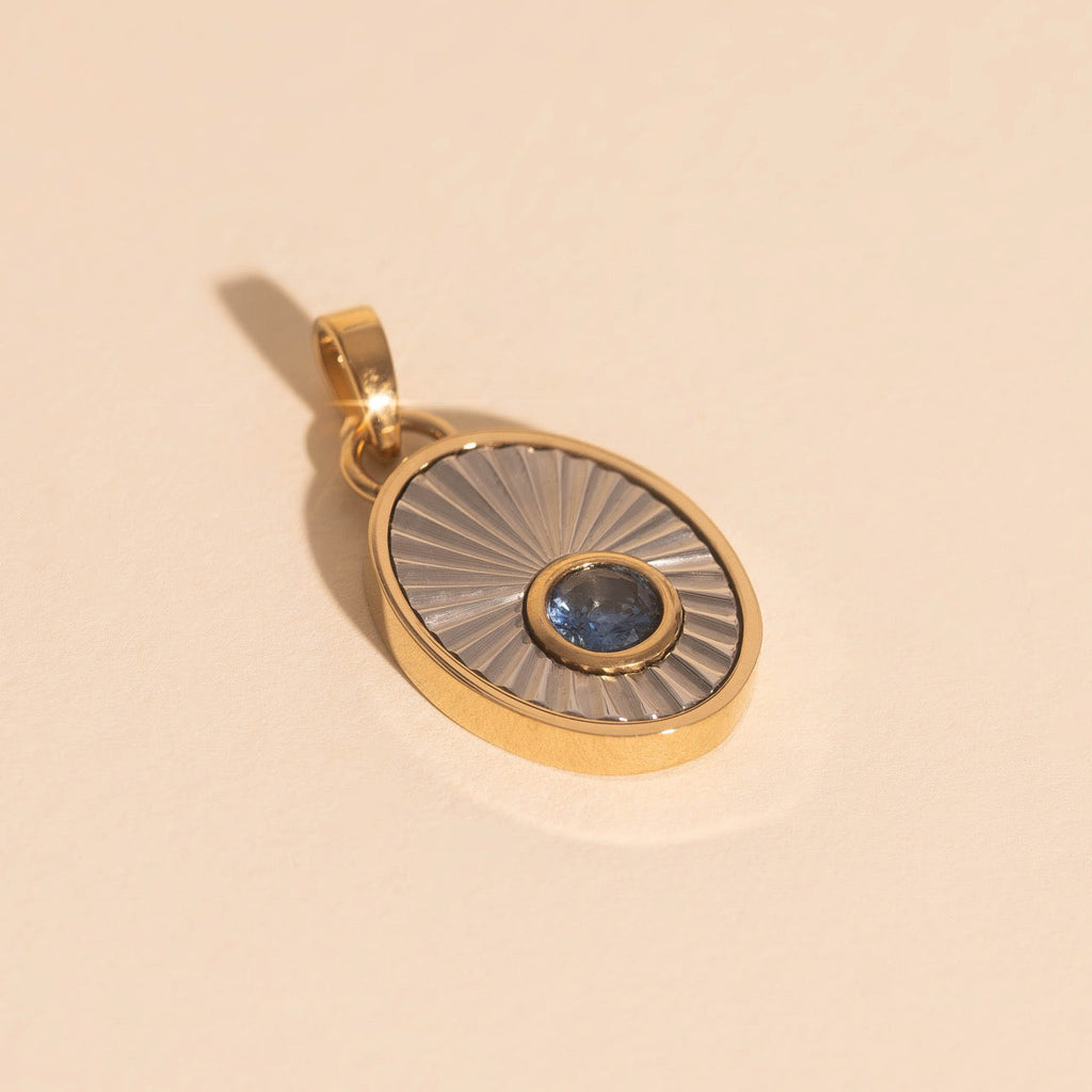 September Birthstone Necklace Charm