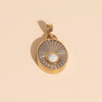 October Birthstone Necklace Charm by Oh Clementine