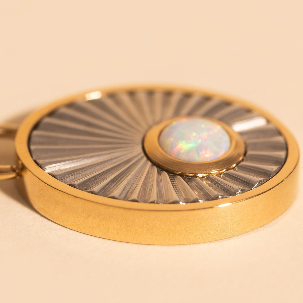 October Birthstone Necklace Charm