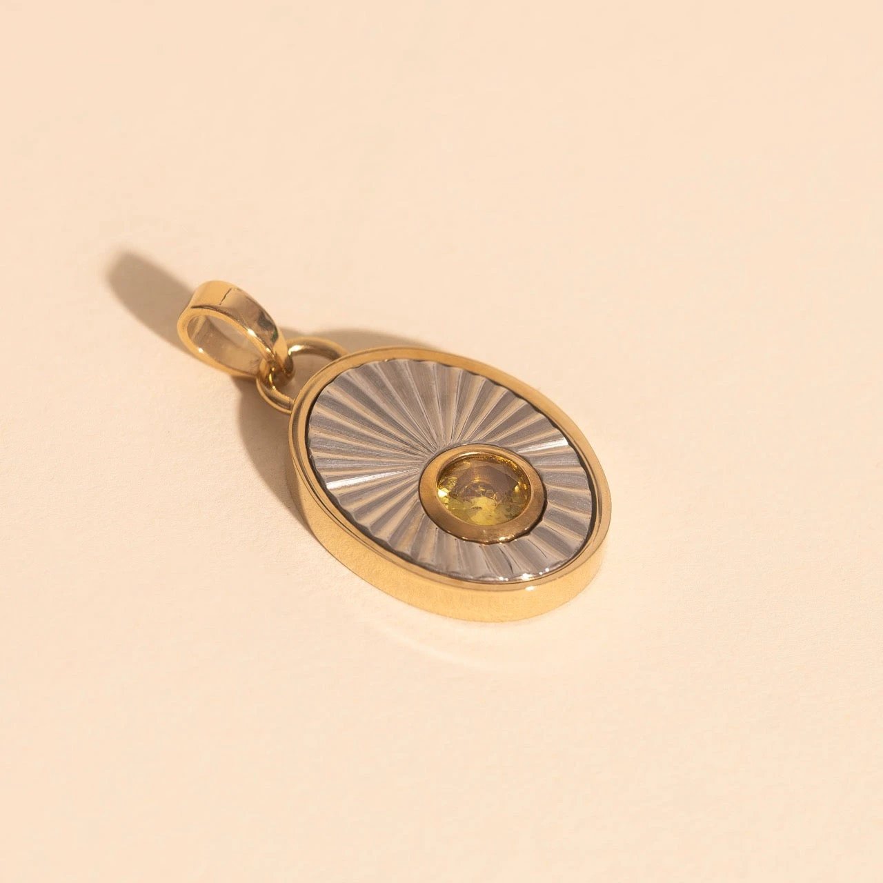 November Birthstone Necklace Charm by Oh Clementine