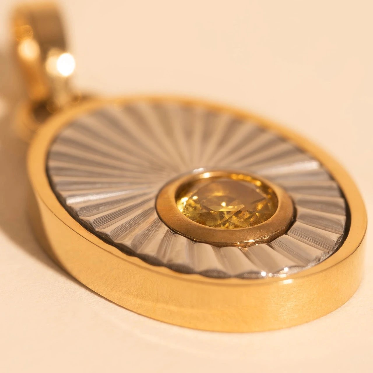 November Birthstone Necklace Charm by Oh Clementine