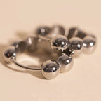 Bubble Chunky Rounded Huggie Hoop Earrings by Oh Clementine