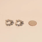Bubble Chunky Rounded Huggie Hoop Earrings by Oh Clementine