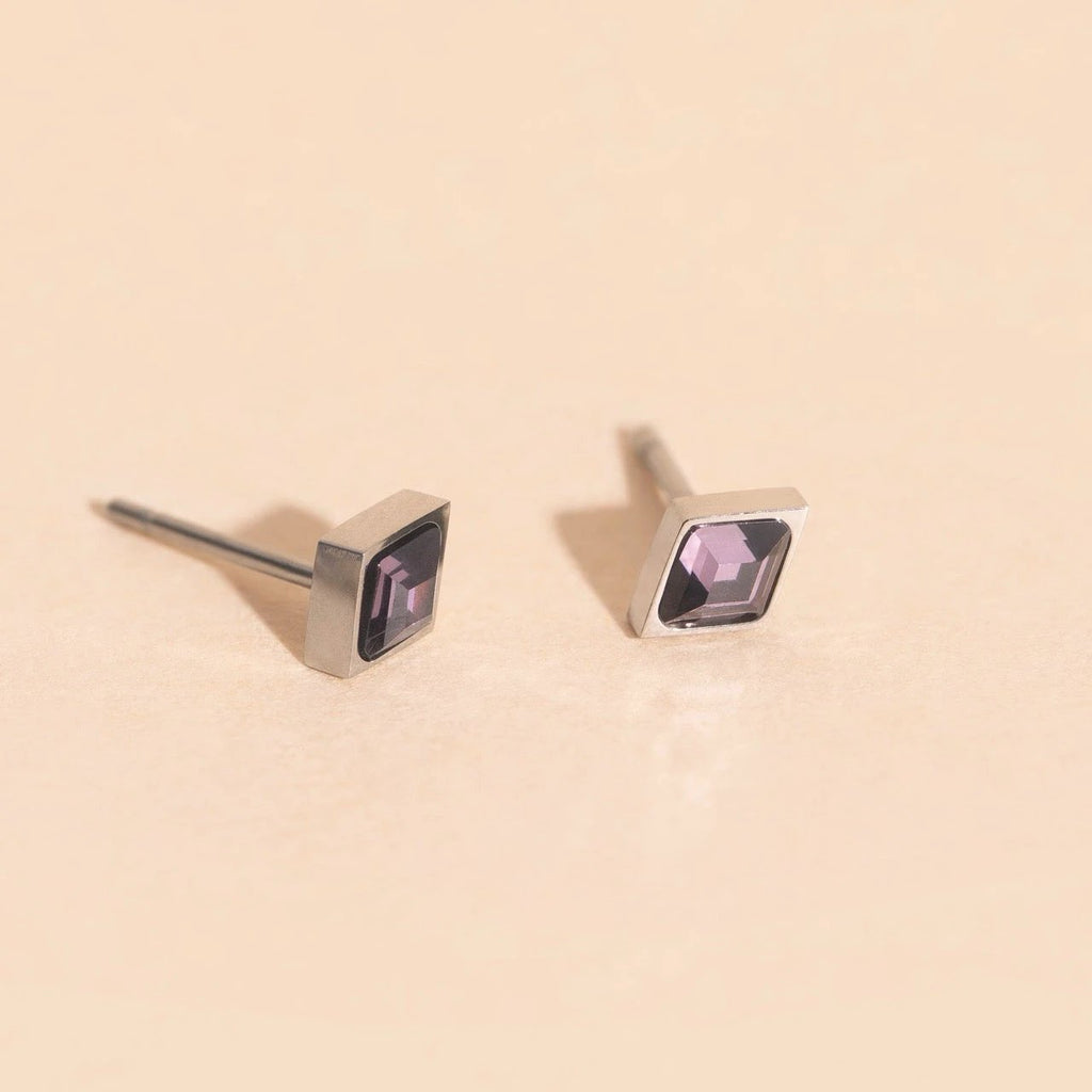 February Birthstone Stud Earrings by Oh Clementine