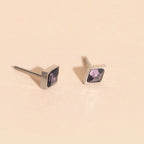 February Birthstone Stud Earrings by Oh Clementine
