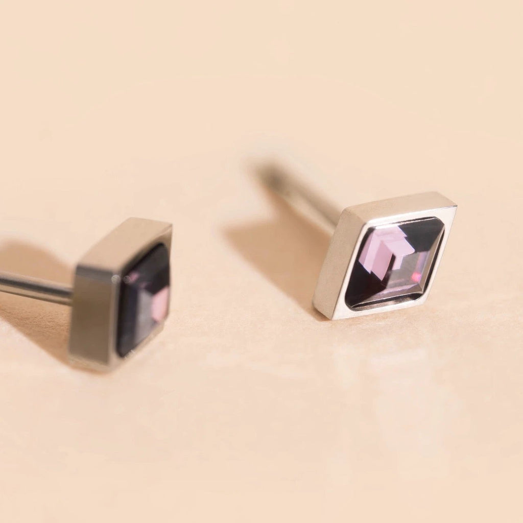 February Birthstone Stud Earrings by Oh Clementine