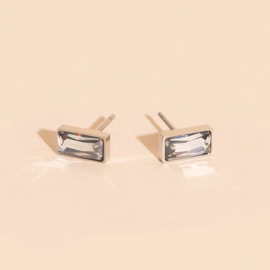 April Birthstone Stud Earrings by Oh Clementine